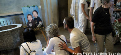 Memorial service for murdered toddlers