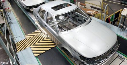Saab production grinds to a halt