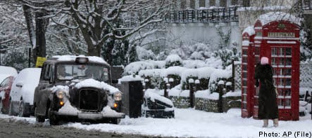 UK snow storm causes delays at Swedish airports