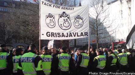 Ten arrested at Malmö pro-Israel demo