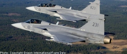 Sweden’s air force ‘can’t send secret messages’