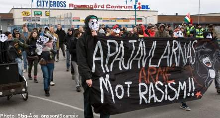Demo against police racism in Malmö