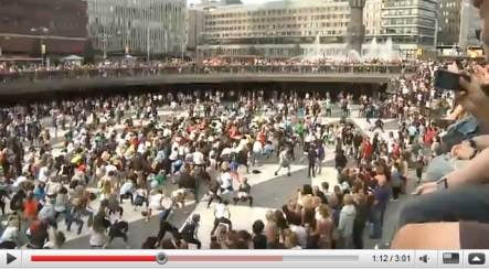 Swedes join public King of Pop dance tribute