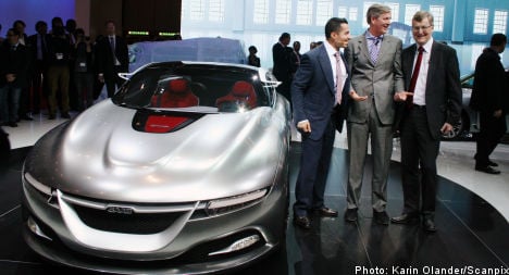 Saab rolls out futuristic concept car in Geneva