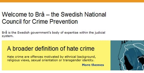 Hate crime declines in Sweden: report