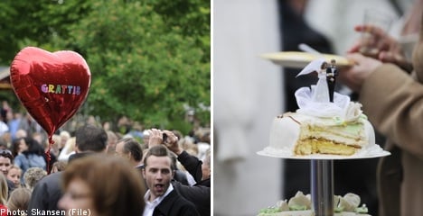 Stockholm braces for drop-in wedding deluge