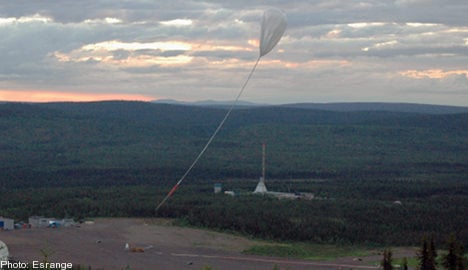 Swedish balloon burst on space journey