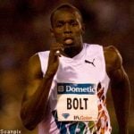 Bolt sprints to victory in Stockholm