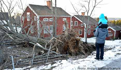 Many still without power after storm Dagmar