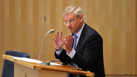 Bildt wants Sweden to be ‘world power’: WikiLeaks