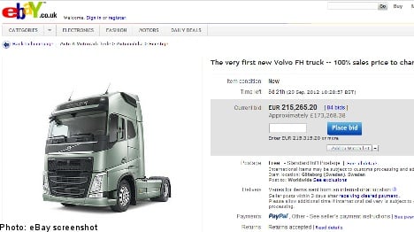 Volvo turns to eBay for innovative truck auction