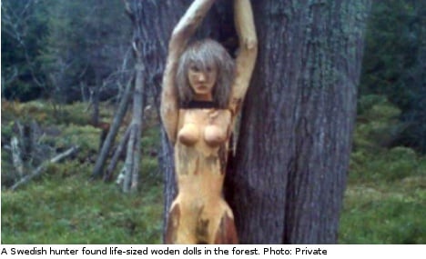 Swedish hunter baffled by naked sculpture find