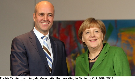 Reinfeldt, Merkel: 'don't rush EU bank oversight'