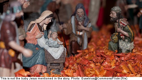 Swedish Christmas market resurrects Jesus