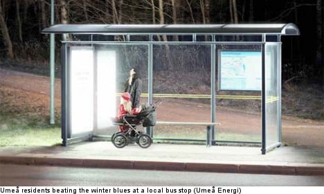 Depressed Swedes get bus stop light therapy