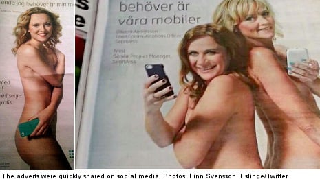 Swedish wrath over ‘naked shocker’ advert