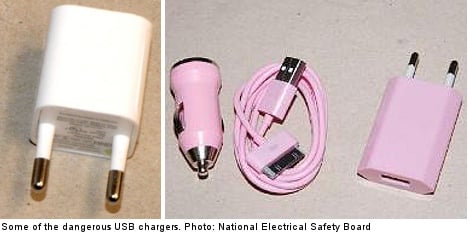 Sweden bans ‘flammable’ USB chargers