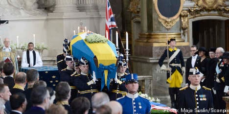 Sweden bids farewell to Princess Lilian