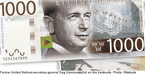 Riksbank orders facelift for new 1,000-krona bill