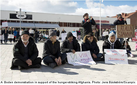 Afghan hunger strikers denied asylum
