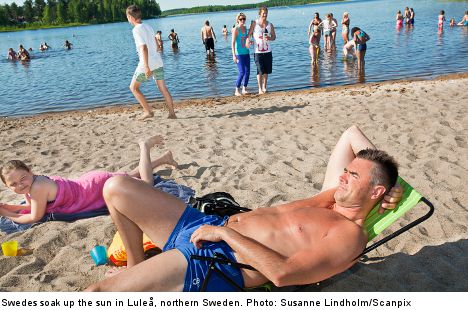 Tan-loving Swedes cut back on the rays