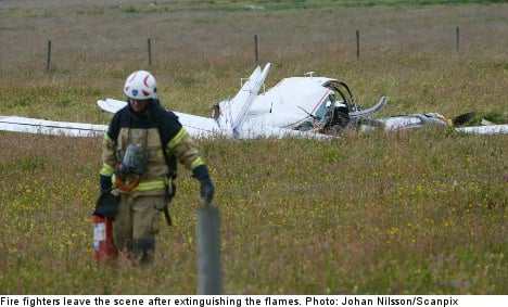 Man dies in southern Sweden plane crash