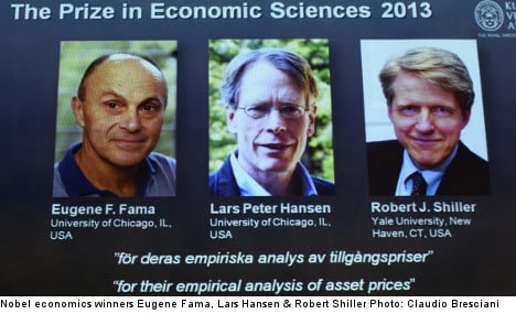 'Disbelief': US trio wins Nobel economics prize