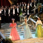 Opera trio Divine entertain guests during the Nobel banquetPhoto: TT