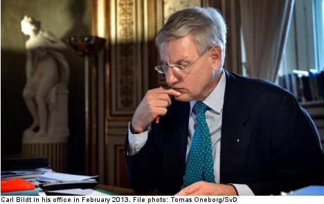 Bildt set for Iran trip in bid to beef up nuke deal