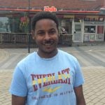Tekle <br><br>

"I came here 18 months ago from Eritrea. When we arrived, the migration board told us not to worry if we feel shaking at night - it's just work in the mines, they said. 
<br>
"But yes, they told us all about the plans in advance. Where I'm from, there are no mines. Life in Kiruna is very different to life back home. It's hard to meet people here and they don't say hello. Maybe they're just busy. After a few drinks though, they tend to get talking."