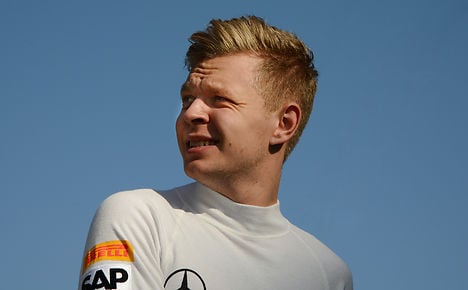 Kevin Magnussen before the 2014 Abu Dhabi Grand Prix. Photo: Grand Prix Photo