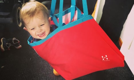 Swedish toddler's ride in bag sparks burglar hunt