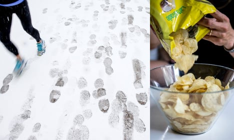 Swedish chips thieves tracked in snowfall