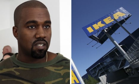 What was Kanye West doing visiting Ikea’s HQ in Sweden?