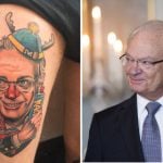 Man gets the 'most Swedish tattoo ever' in tribute to King