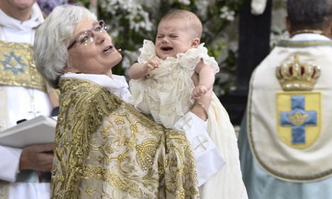 Royal baptism day for Sweden’s Prince Oscar