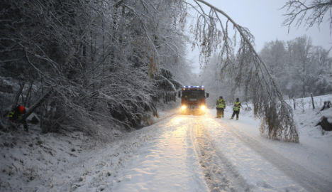 First winter snowstorms cause traffic chaos in Sweden