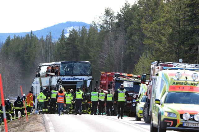 Fatal Swedish bus crash ‘like a warzone’