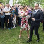 Crown Princess Victoria and Prince Daniel also visited Järfälla on National Day.Photo: Henrik Montgomery/TT