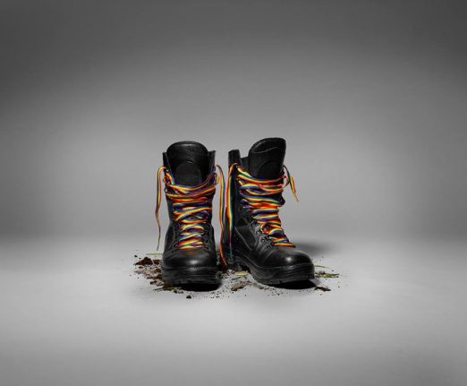 Sweden’s Armed Forces show support for pride with rainbow laces