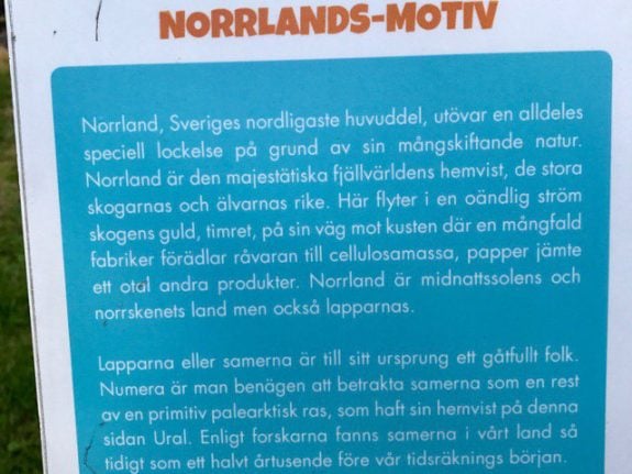 Swedish amusement park criticized for sign describing Sami as ‘primitive’