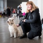 Anna Imstedt and her Wheaton terrier SmillaPhoto:     Thomas Johansson/TT