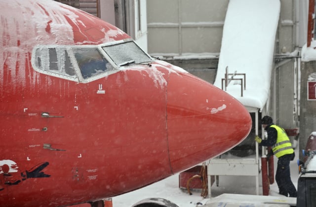 Plane skids off runway at Stockholm's main airport
