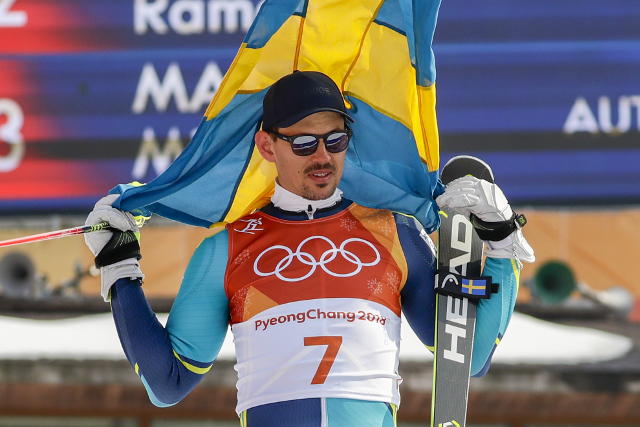 Sweden's Myhrer wins shock gold in Olympic men's slalom