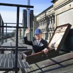 IN PICTURES: Sweden's King installs solar panels on the roof of Stockholm Royal Palace