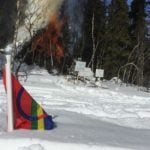 Swedish enforcers burn down Sami 'kåta' teepee
