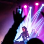 Women cheer as Sweden's man-free music festival kicks off