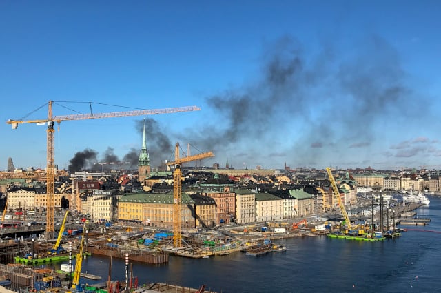 Traffic chaos expected after Stockholm bus fire