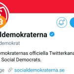 Sweden's ruling party's Twitter account hijacked