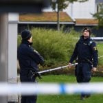 How did reported crime rates change in Sweden last year?